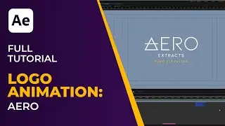 After Effects Tutorial | Pro Logo Animation: Aero