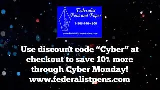 Cyber Monday Discount at Federalist Pens and Paper