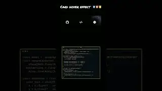 card hover animation code in html & css & js 