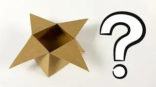 Как сделать бумажную коробку - Упаковка подарков оригами (легко)