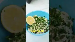 Raw Vegan ALFREDO Pasta👌 #shorts