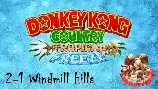 Donkey Kong Country: Tropical Freeze - Let's Play: 2-1 Windmill Hills : No Commentary