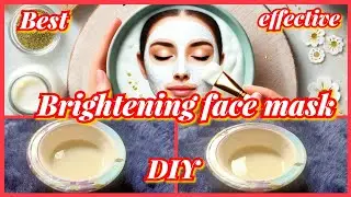 Instant Face Brightening Mask for glowing skin | DIY and easy remedy | glam up by hafsa🍂