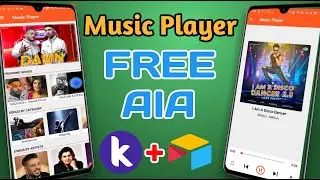 How to make Music Player App in Kodular | Free AIA file | In Telugu