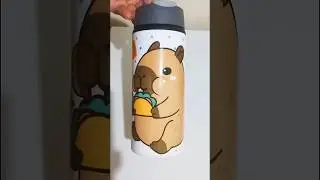 Garrafa personalizada com  nome tema capivara #capivara ID BPM-ZUB-XFK #achadinhosdashopee #garrafa