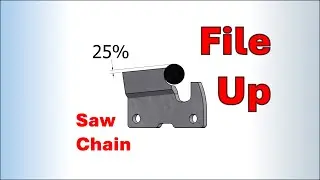 Round Filing Chainsaw Chain - Not Too High, Not Too Low.  Forget the Gullet.