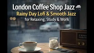 London Coffee Shop Jazz ☕🌧️ Rainy Day Lofi & Smooth Jazz for Relaxing, Study & Work