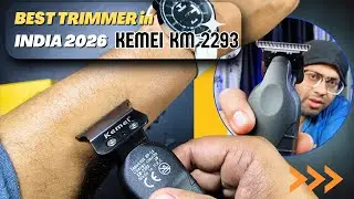 Best trimmer for clean shave look 🔥 best trimmer in india 2026 🔥 kemei km 2293 trimmer review 😱