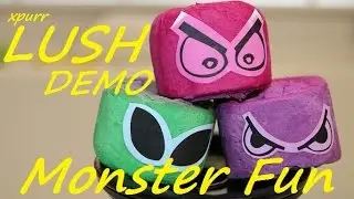 LUSH Cosmetics MONSTERS & ALIENS FUN Bubble Bar DEMO review