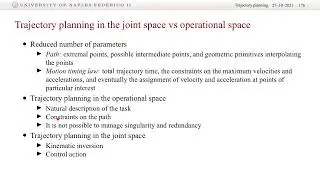 Robotics - Trajectory planning - Part 1