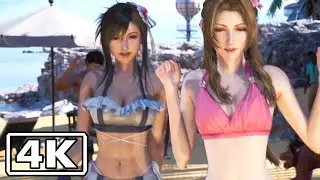 Final Fantasy VII Rebirth - All Beach Cutscenes (Full Beach Movie) 4K 60FPS