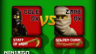 Ninjago Spinjitzu Battle - Cole DX Vs Zane DX
