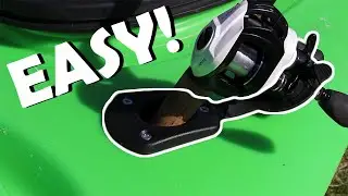 BEST WAY TO INSTALL ROD HOLDER ON KAYAK (Clean up and install)