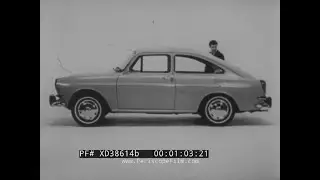 DUSTIN HOFFMAN PROMOTES VOLKSWAGEN TYPE 3 FASTBACK COMPACT CAR   VW TV COMMERCIAL XD38614b