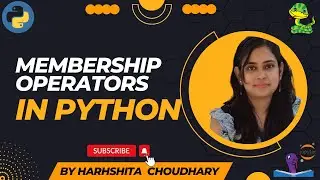 Membership Operators in pyhon ||  Special Operators in Python || Operator in Python || Learn Python