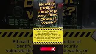 What Is Ethical Hacking and How Does It Work? #ytshorts #shorts