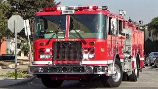 Long Beach Fire Dept. Engine 10 & Rescue 10