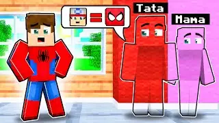 MOJA RODZINA dowiedziała się o tym, że jestem SPIDERMANEM w Minecraft! (śmieszne)