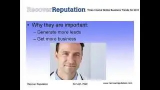3 Social Media Trends for 2013: Online Reputation Management and Repair, Video, Content