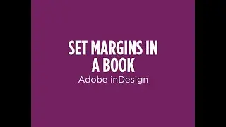 Set margins for a book in Adobe inDesign