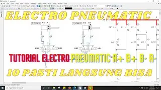 Elektropneumatik | TRIK Elektropneumatik A+ B+ B- A- | FESTO FluidSIM-P | Fluidsim Terbaru