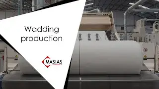 Wadding production line