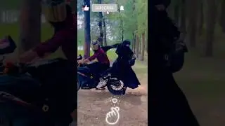 DANGER 😱🤭 #shorts #hijab #girls #r15 #bike #stunt #race
