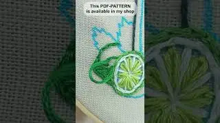Embroidery lime peel, Lemonade Embroidery Design