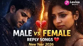 Male vs Female Reply 💔 | 5 Sad Love Songs | New Year 2026 | Lovixa Music