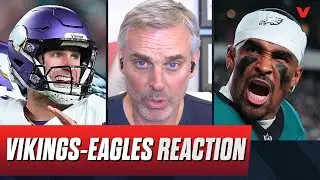 Reaction to Philadelphia Eagles beating Minnesota Vikings, Week 2 Predictions | Colin Cowherd NFL