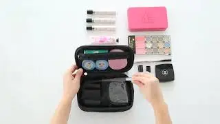 Honana HN-B63 Large Double Layers Travel Cosmetic Bag Portable Makeup Organizer Toiletry Storage Bag