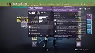 God Roll True Prophecy Drop!