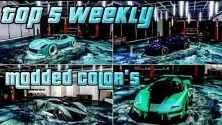 New Top 5 Weekly Modded Crew Color's | GTA ONLINE | Xbox, Playstation, PC