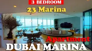 Внутри полностью обновленной квартиры с тремя спальнями в 23 Marina Tower Dubai Marina