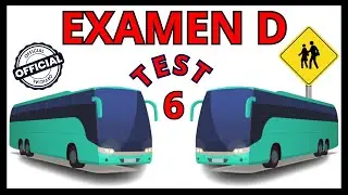 TEST6️⃣EXAMEN TEORICO Carnet de Conducir D1 D 2025