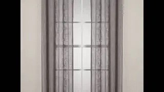 Sheer Curtains Homespun Charcoal Grey Quickfit Curtains