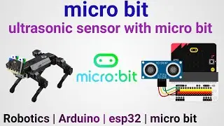 Ultrasonic sensor Distance measurement with micro bit programming