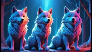 Six Baby Wolves Howl at the Sky | Fun Kids Song | Nursery Rhymes and Educational Baby Songs