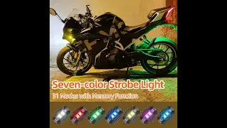 Newest LED Strobe Flash Signal Warning Lights Colorful DIY for Motorcycle/Cars/Trucks/Boats/Home/SOS