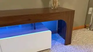 Garvee Modern LED TV Stand Review | Stylish Storage & Mood Lighting