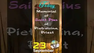 Today-Memorial of St. Pius #today #padrepio #Pietrelcina #sangiovannirotondo #italy#Saint #catholic