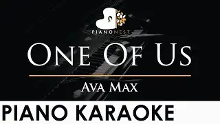 Ava Max - One Of Us - Piano Karaoke Instrumental Cover with Lyrics