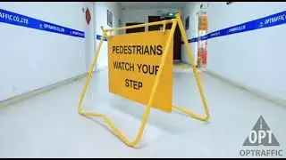 OEM Factory Portable Road Safety Swing Stand Sign, Stand Sign, Swing Stand, Folding Sign