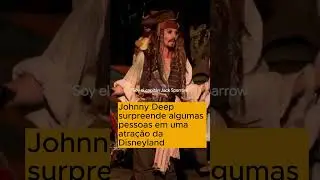 Johnny Deep surpreende algumas pessoas em uma atra&ccedil;&atilde;o da Disneyland! Dia de sorte para alguns!