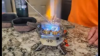 11800W Portable Windproof Camping Stove - Lightweight Collapsible Camp Stove with EVA Box