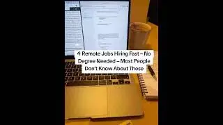 4 Remote Jobs Hiring Fast - No Degree Needed - Don't Miss Out! #remotework #workfromhome