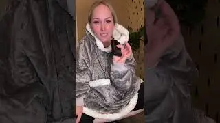 Stay cozy with this wearable heating blanket! #heatingblanket #blanket