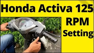 Honda Activa 125 RPM adjustment | Activa idle RPM | Honda Activa carburetor