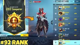 #92 Rank In TPP Squad In BGMI - Finally Reached C1S3 Conqueror - QSxNIGHTMARE