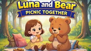 Luna & Bear Picnic Together 🧺🐻 | Kids Story Song About Friendship | Part 3 | Nursery Rhymes 
